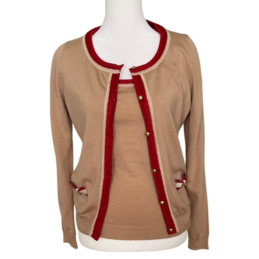 Apuweiser-Riche Cardigan sweater set preppy neutral